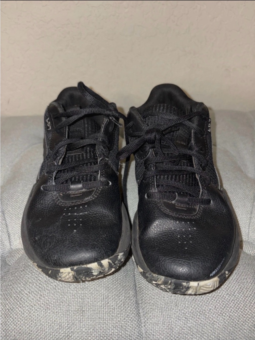 Under Armour Black Kids' Sneakers with Camouflage Accent